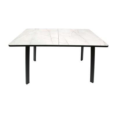 Стол ВВР Миллер Каспий серый/черный №3, пластик 120-160/80